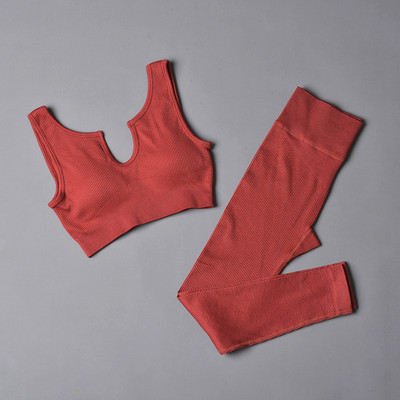 Αθλητικό σετ χωρίς ραφές Γυναικεία 2 τεμάχια Crop top Κολάν σουτιέν Σορτς Σετ γιόγκα Αθλητική φόρμα γυμναστικής XL Ρούχα γυμναστικής