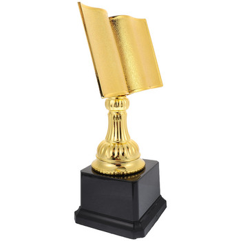 Заглавие на английски: Gold Award Trophy Cups Пластмасов трофей във формата на книга Трофей за четене Звезда Трофей Победител за първо място Трофеи Шампион