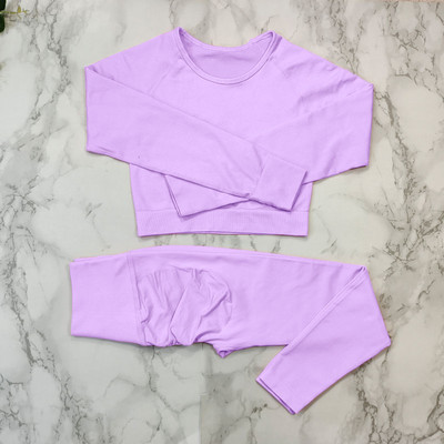 Bezšuvju fitnesa kostīms jogas komplekts Sieviešu sporta zāles apģērbs Sporta treniņu apģērbs sievietēm Sporta apģērbs Booty legingi sporta krūšturu komplekti