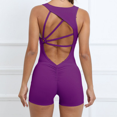 2024 Mental Pad kombinezon Sport Ženski set za jogu Bodi za fitness Sportska odjeća za teretanu Visoka elastična odjeća za trčanje