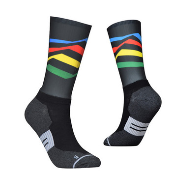 Професионални велосипедни чорапи против приплъзване, велосипедни компресионни спортни чорапи, мъже и жени, улични спортни чорапи, състезателни велосипедни чорапи 05