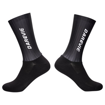 DAREVIE Cycling Socks Sock Aero High Cycling Speed Pro Sports Socks For Men Противоплъзгащи се дишащи атлетични чорапи Контрол на влагата