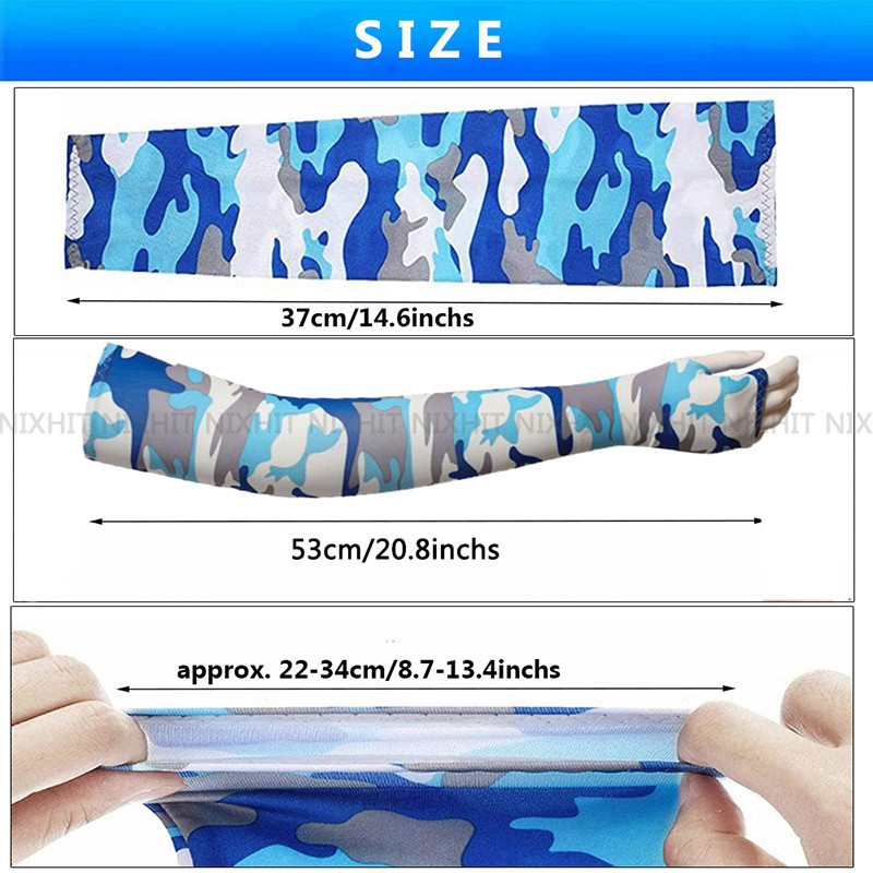 2 τεμ. Unisex μανίκια ψύξης μανίκια για τρέξιμο για τρέξιμο με υπεριώδη ακτινοβολία αντηλιακή προστασία υπαίθριων ανδρών Ψάρεμα Ποδηλασία Γρήγορη στέγνωμα Γάντια Θερμαντήρας βραχιόνων