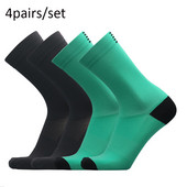 Jaunas riteņbraukšanas zeķes augstas kvalitātes kompresijas vīriešiem, riteņbraukšanai brīvā dabā, sievietēm, kas skrien Profesionāli sporta skriešanā