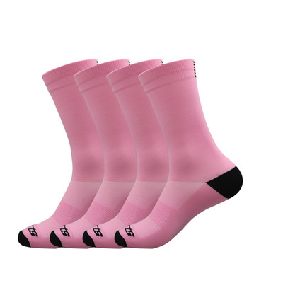 Jaunas riteņbraukšanas zeķes augstas kvalitātes kompresijas vīriešiem, riteņbraukšanai brīvā dabā, sievietēm, kas skrien Profesionāli sporta skriešanā