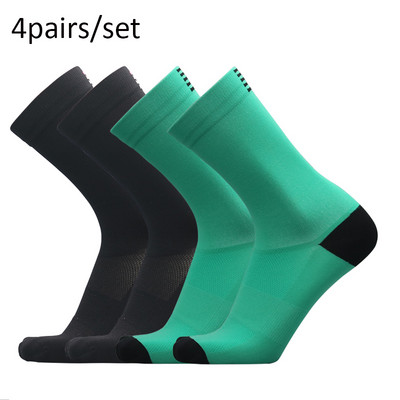 Jaunas riteņbraukšanas zeķes augstas kvalitātes kompresijas vīriešiem, riteņbraukšanai brīvā dabā, sievietēm, kas skrien Profesionāli sporta skriešanā