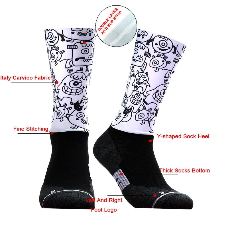 Kõrge 2023. aasta kvaliteetne elukutseMeeskond Mehed Naised Jalgrattasokid MTB rattasokid Hingavad jalgrattasokid Välispordirõivad Võidusõidusokid