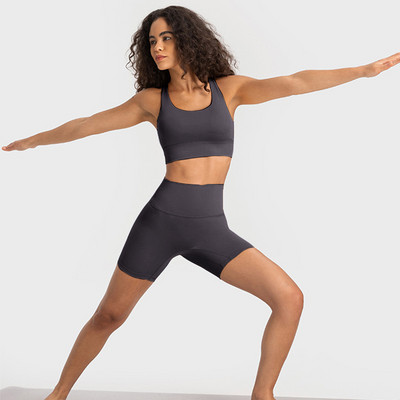 Nude Feel Yoga Σετ Γυναικεία Αθλητικά Κοστούμια Τζόγκερ Αθλητικά Αθλητικά Ενδύματα Σουτιέν γυμναστικής γυμναστικής Σορτς γυμναστικής Γυναικεία στολή προπόνησης Γυναίκες