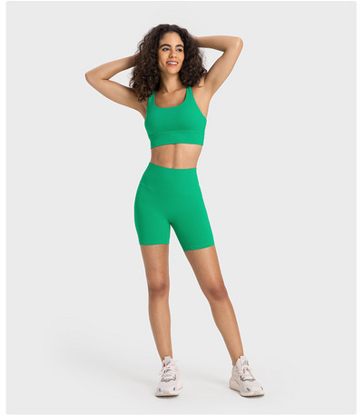 Nude Feel Yoga Σετ Γυναικεία Αθλητικά Κοστούμια Τζόγκερ Αθλητικά Αθλητικά Ενδύματα Σουτιέν γυμναστικής γυμναστικής Σορτς γυμναστικής Γυναικεία στολή προπόνησης Γυναίκες