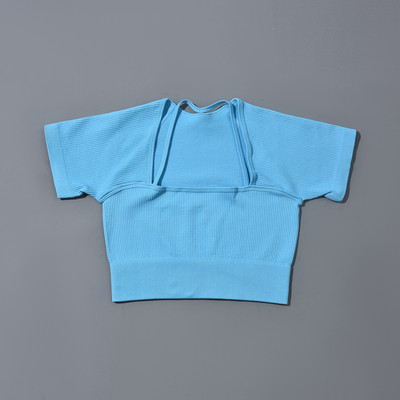 Õmblusteta jõusaalikomplekt Treeningriided naistele Kaheosaline treeningkomplekt Fitness Spordirinnahoidja lühikesed püksid Säärised Joogakomplekt Kandke jõusaalikomplekte