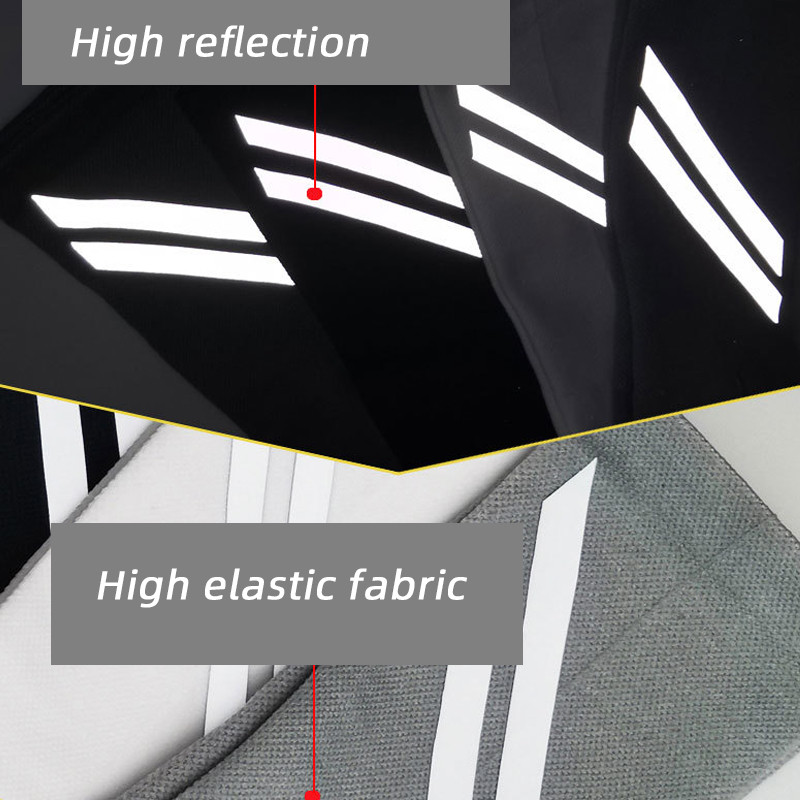 Uued tugevalt peegeldavad rattasokid ööohutus Mehed Naised Professionaalsed jalgrattasokid Sport Matkamine Jooksusokk