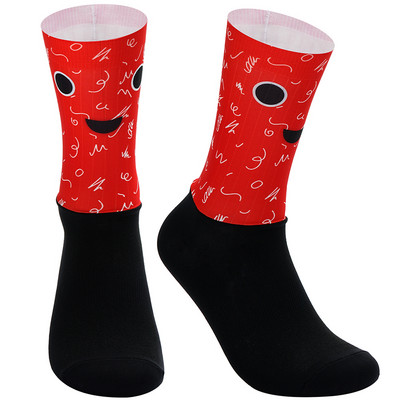 21 värvi Uus materjal Jalgrattasokid Naljakad Libisemisvastased Mehed Naised Jalgrattasokid Libisemiskindlad Sport Jooksmine Matkasokid