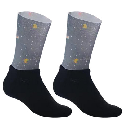 21 värvi Uus materjal Jalgrattasokid Naljakad Libisemisvastased Mehed Naised Jalgrattasokid Libisemiskindlad Sport Jooksmine Matkasokid