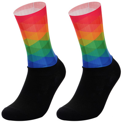 21 värvi Uus materjal Jalgrattasokid Naljakad Libisemisvastased Mehed Naised Jalgrattasokid Libisemiskindlad Sport Jooksmine Matkasokid