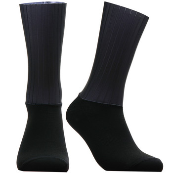 Нови силиконови чорапи за колоездене Мъже Дамски чорапи за пътни велосипеди Чорапи за велосипеди на открито Компресионни спортни чорапи