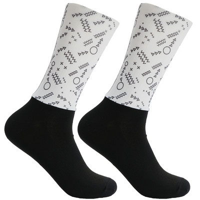 Krāsas 21 Jauns Materiāls Riteņbraukšanas Zeķes Smieklīgas Pretslīdes Vīriešu Sieviešu Velosipēdu Zeķes Neslīdošas Sporta Skriešanas Kempinga Zeķes