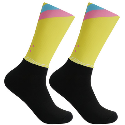 Krāsas 21 Jauns Materiāls Riteņbraukšanas Zeķes Smieklīgas Pretslīdes Vīriešu Sieviešu Velosipēdu Zeķes Neslīdošas Sporta Skriešanas Kempinga Zeķes