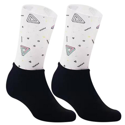 Krāsas 21 Jauns Materiāls Riteņbraukšanas Zeķes Smieklīgas Pretslīdes Vīriešu Sieviešu Velosipēdu Zeķes Neslīdošas Sporta Skriešanas Kempinga Zeķes