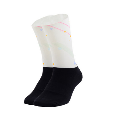 Krāsas 21 Jauns Materiāls Riteņbraukšanas Zeķes Smieklīgas Pretslīdes Vīriešu Sieviešu Velosipēdu Zeķes Neslīdošas Sporta Skriešanas Kempinga Zeķes