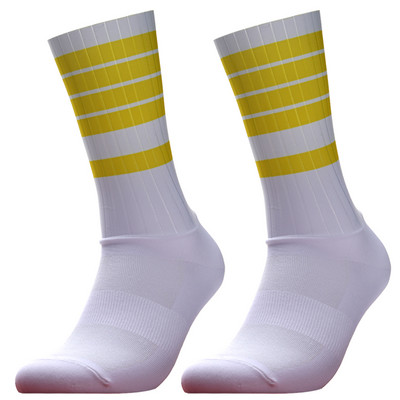 2023. gada pretslīdes silikona vasaras aerozeķes Whiteline riteņbraukšanas zeķes vīriešiem velosipēdiem sporta skriešanas velosipēda zeķes Calcetines Ciclismo