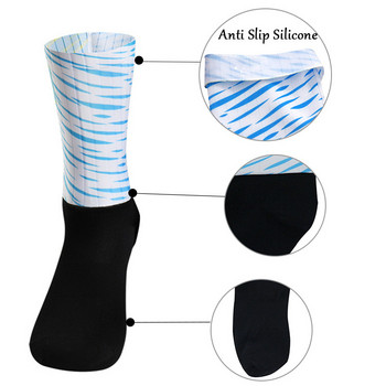 Нови чорапи за колоездене Летни готини дишащи нехлъзгащи се силиконови професионални състезателни чорапи за аероспортен велосипед Calcetines Ciclismo