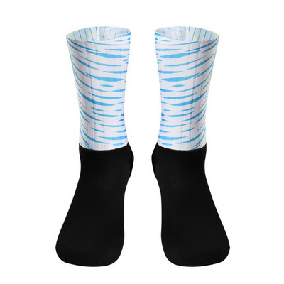 Νέες κάλτσες ποδηλασίας Καλοκαιρινές δροσερές αναπνεύσιμες αντιολισθητικές κάλτσες σιλικόνης Pro Competition Aero Sports Bike Running Κάλτσες Calcetines Ciclismo