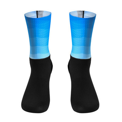 Νέες κάλτσες ποδηλασίας Καλοκαιρινές δροσερές αναπνεύσιμες αντιολισθητικές κάλτσες σιλικόνης Pro Competition Aero Sports Bike Running Κάλτσες Calcetines Ciclismo
