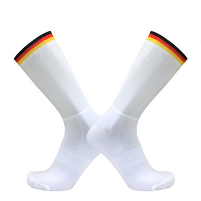 Sokid Aero Anti Slip Silicone Summer Whiteline Jalgrattasokid Meeste Jalgratas Sport Jooksmine Jalgrattasokid Calcetines Ciclismo