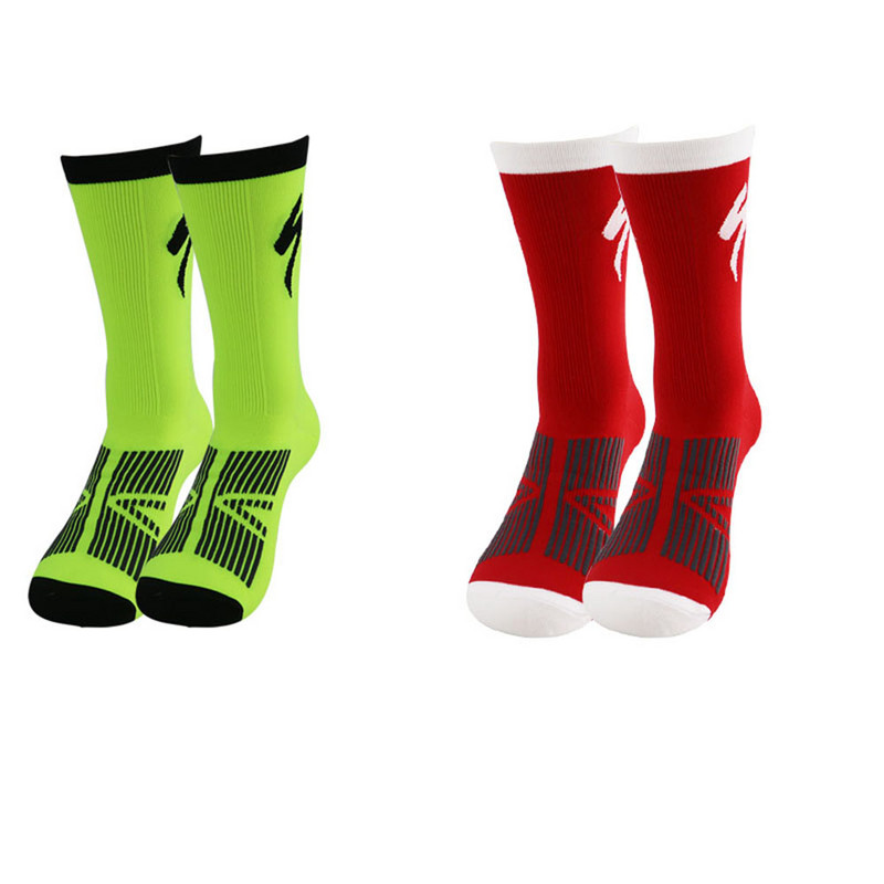 2 ζευγάρια νέες συνδυαστικές κάλτσες αθλητικού ποδηλάτου για άνδρες και επαγγελματικές κάλτσες ποδηλασίας δρόμου για άνδρες και γυναίκες