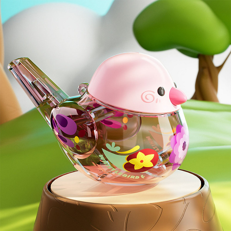 1 gab. Putnu ūdens svilpe ABS materiāls Krāsains putnu ūdens svilpes caurule Putnu pīpe Smieklīga rotaļlieta bērniem dzimšanas dienas dāvanas aksesuāri