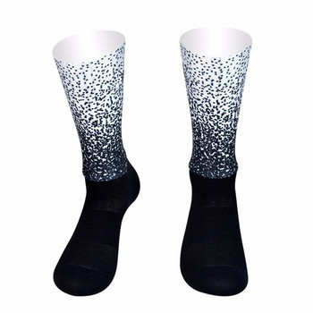 Професионални чорапи за колоездене със силикагел против приплъзване BikeTeam Безшевни спортни чорапи за велосипеди