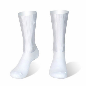 Професионални чорапи за колоездене със силикагел против приплъзване BikeTeam Безшевни спортни чорапи за велосипеди