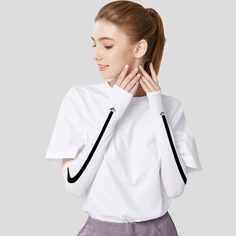 1 paar Unisex Käekaitse Varrukasoojendaja Naised Mehed Sport Varrukad Päikese UV-kaitse Käekato tugi Jooksmine Kalapüük Jalgrattasõit