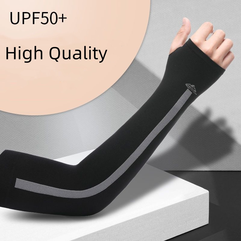 1 paar Unisex Käekaitse Varrukasoojendaja Naised Mehed Sport Varrukad Päikese UV-kaitse Käekato tugi Jooksmine Kalapüük Jalgrattasõit