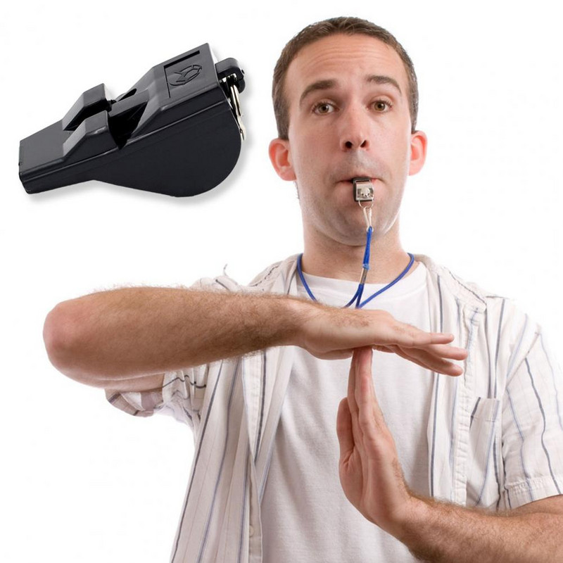 Kompaktsed värvilised kohtunike viled kõrge detsibelliga sporditreeningu tarvikud korvpallijalgpalli fännidele