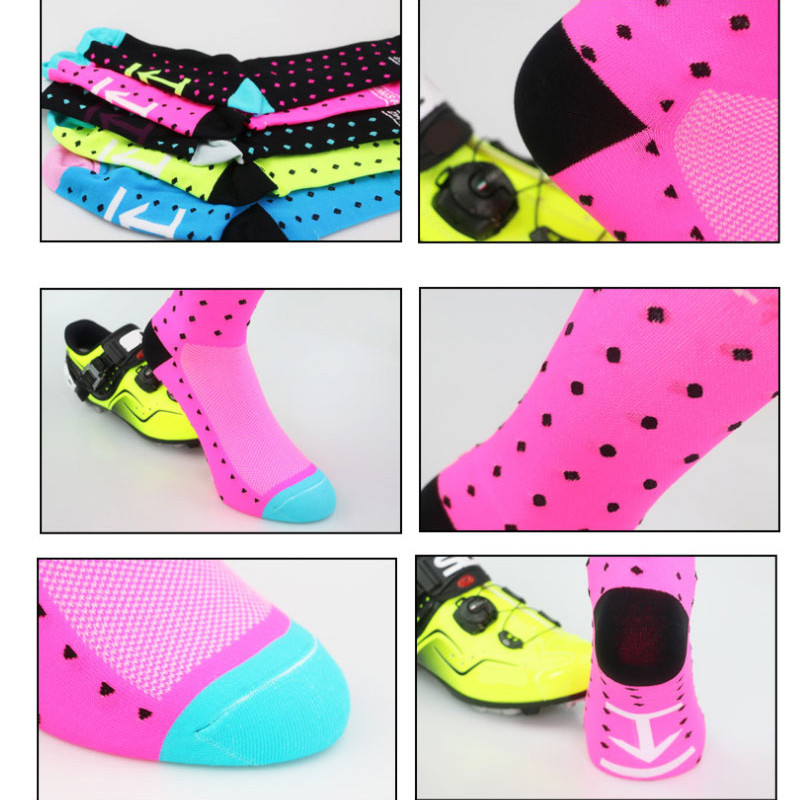 DH SPORTS jauns zīmols riteņbraukšanas zeķes vīriešiem sievietēm, āra sacīkšu apavi velosipēdam, skriešanai, kompresijas zeķes