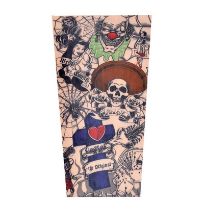 Skriešanas basketbols UV aizsardzība Vasaras dzesēšana saules aizsardzības rokas pārsegs Ziedu rokas piedurknes Tetovējums rokas piedurknes