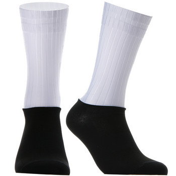 Силиконови нови чорапи за колоездене Мъже Дамски чорапи за пътни велосипеди Чорапи за велосипеди на открито Компресионни спортни чорапи