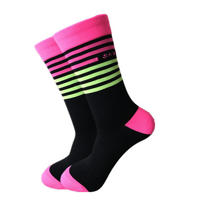 Uue triibuga Dot rattasokid Tippkvaliteediga professionaalse kaubamärgiga spordisokid hingavad jalgrattasokid õuesõidusokid