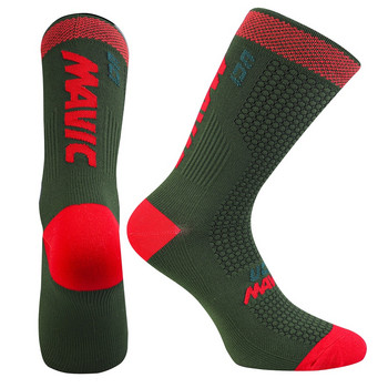 Чорапи MTB 2024 Качествени високо професионални колоездене Мъжки Дамски чорапи Спортни шосейни велосипедни чорапи Високи до коляното Чорапи за бягане