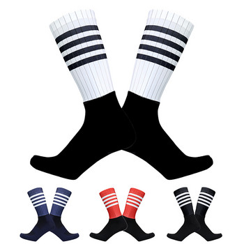 Нови чорапи за велосипеден екип Stripe Aero за мъже и жени Безшевни спортни чорапи против приплъзване