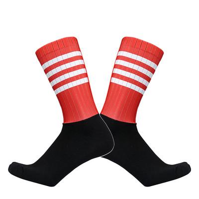 Uus Pro bike team Stripe Aero rattasokid meeste naiste õmblusteta libisemisvastased spordisokid