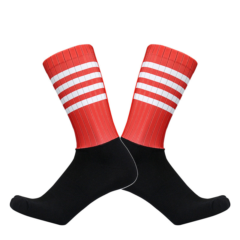 Uus Pro bike team Stripe Aero rattasokid meeste naiste õmblusteta libisemisvastased spordisokid