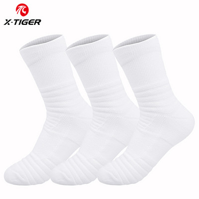 X-TIGER Spordisokid Unisex Jalgrattasokid Meeste Välispordi Sokid Rattajalatsid Maanteerattasokid Jooksukorvpall 3 paari