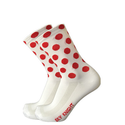 Νέα SKYKNIGHT 2style Compression Stripe Dot κάλτσες ποδηλάτου Ανδρικές Γυναικείες κάλτσες ποδηλασίας Επαγγελματικές αθλητικές αναπνέουσες κάλτσες αγωνιστικών ποδηλάτων