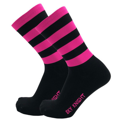 Νέα SKYKNIGHT 2style Compression Stripe Dot κάλτσες ποδηλάτου Ανδρικές Γυναικείες κάλτσες ποδηλασίας Επαγγελματικές αθλητικές αναπνέουσες κάλτσες αγωνιστικών ποδηλάτων