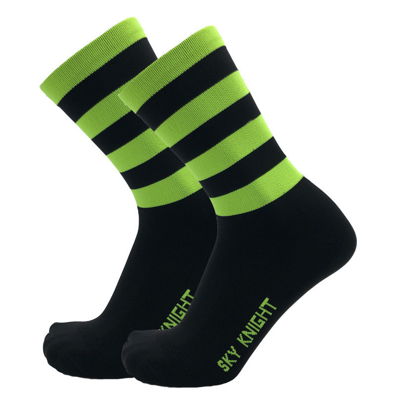 Uus SKYKNIGHT 2style Compression Stripe Dot Jalgrattasokid Meeste Naiste Rattasokid Professionaalsed Sportlikud Hingavad Rattasõidusokid