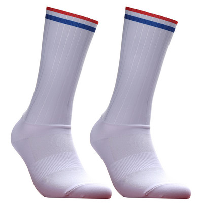 Pro BikeTeam bezšuvju silikagela pretslīdes aerosola zeķes velosipēda skriešanas sporta zeķes