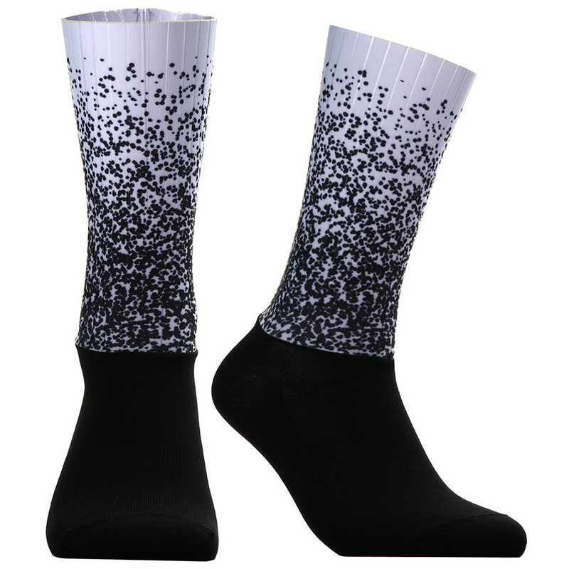 Pro BikeTeam bezšuvju silikagela pretslīdes aerosola zeķes velosipēda skriešanas sporta zeķes