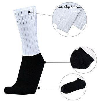 New Pro Team Aero Colorblock Socks Body Нехлъзгащи се силиконови чорапи за колоездене Мъжки колоездене Спортни чорапи за бягане Calcetines